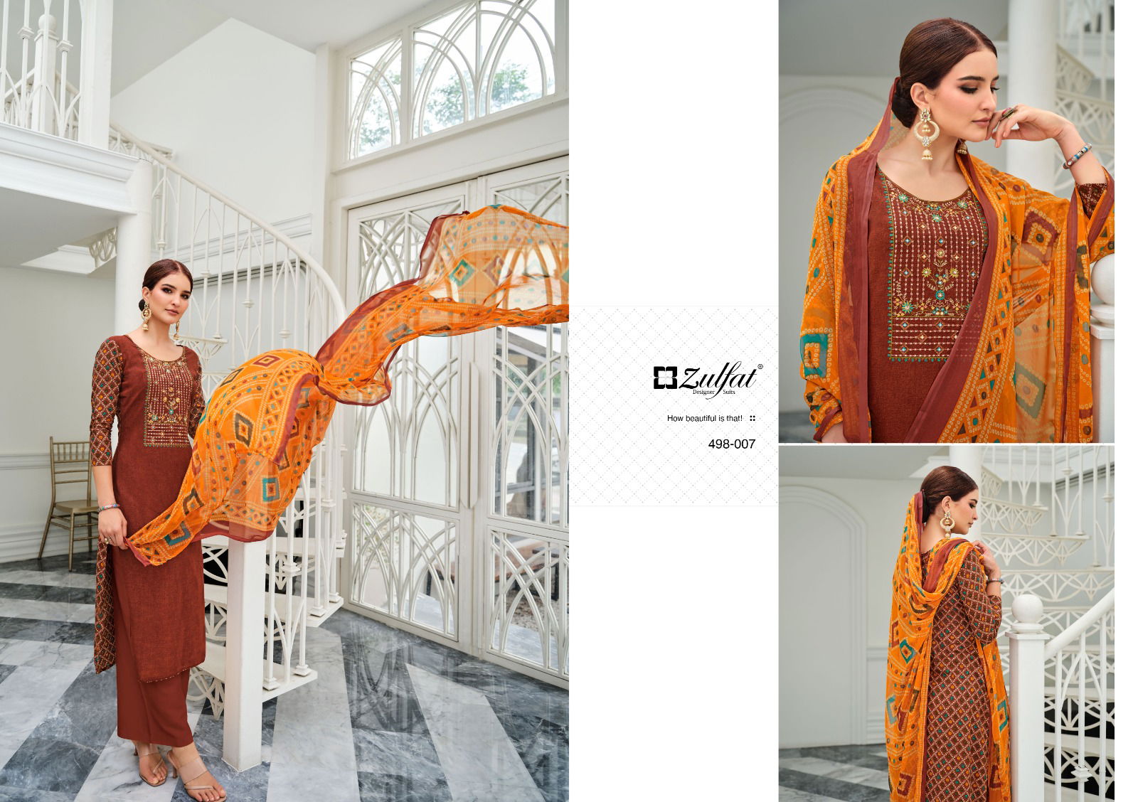 Jashn By Zulfat 001-010 Designer Dress Material Catalog